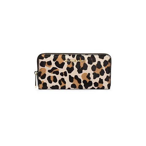 michael kors suntan leopard wallet|Small Leopard.